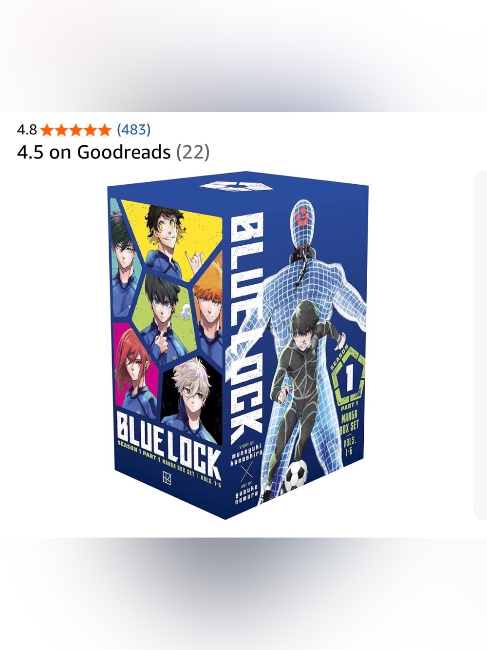 Blue Lock Season 1 Part 1 Manga Box Set